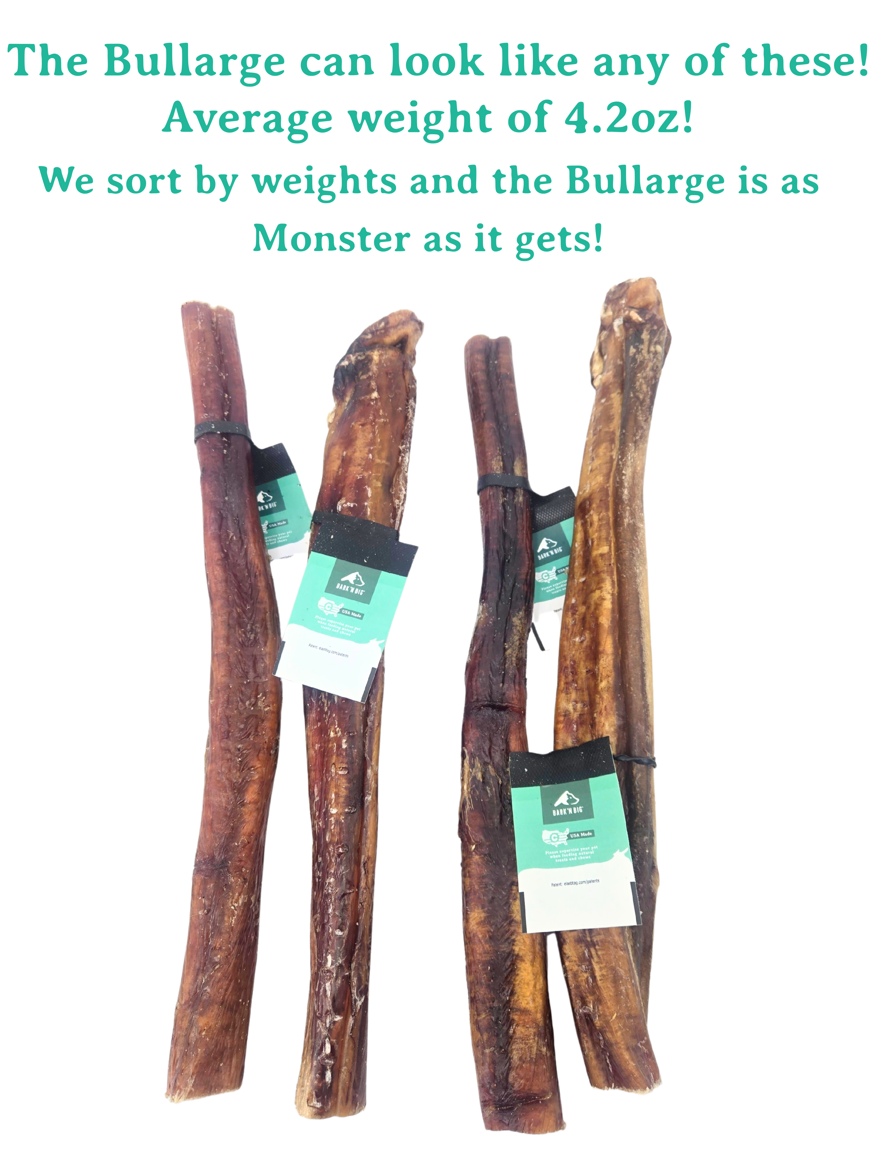 The Bullarge Beef Bully Stick 12" (Case)