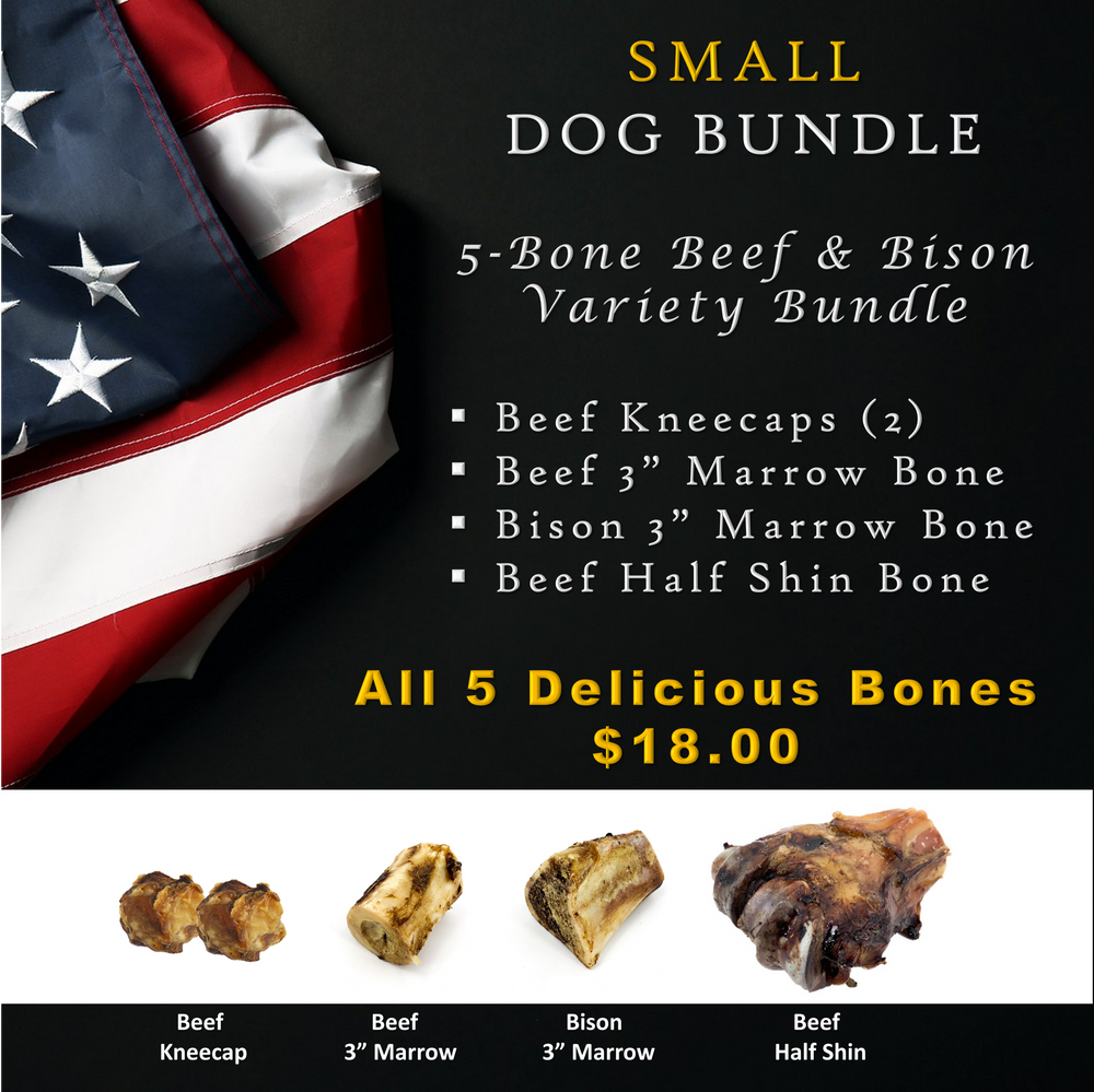 Small Dog Bundle | 5 Bone Beef & Bison Variety