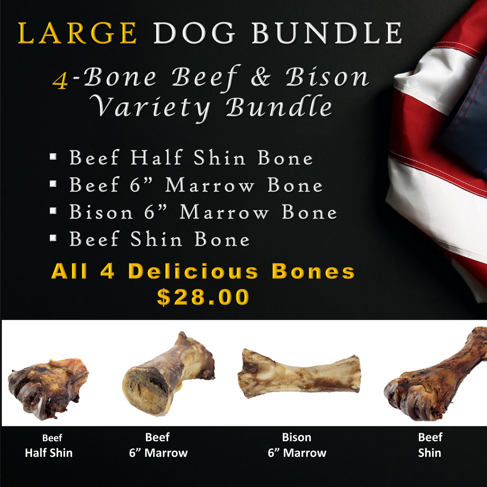 Large Dog Bundle | Beef & Bison Bone Variety